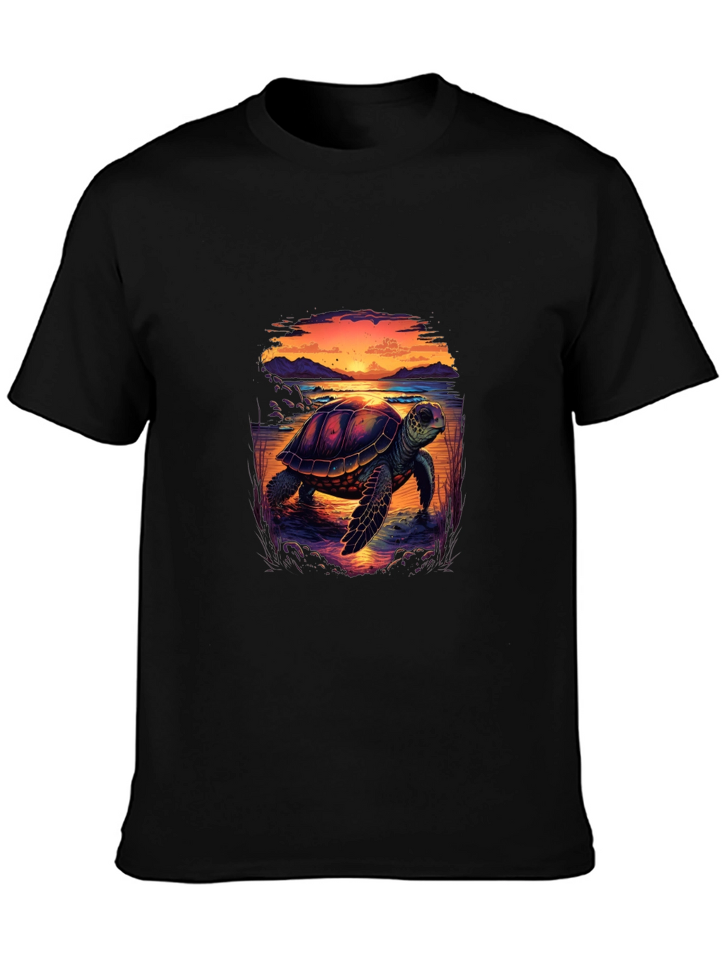 Turtle Sunset Graphic Tee