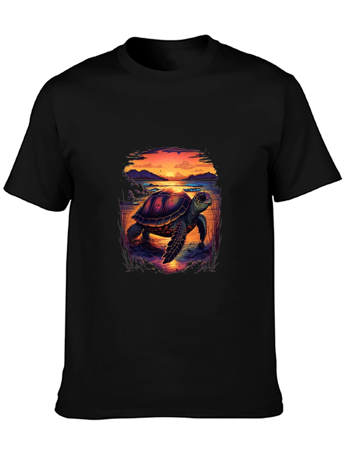 Turtle Sunset Graphic Tee