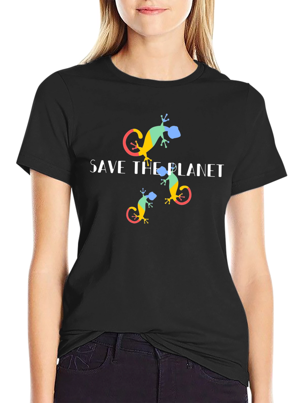 Save the Planet Lizard Graphic Tee