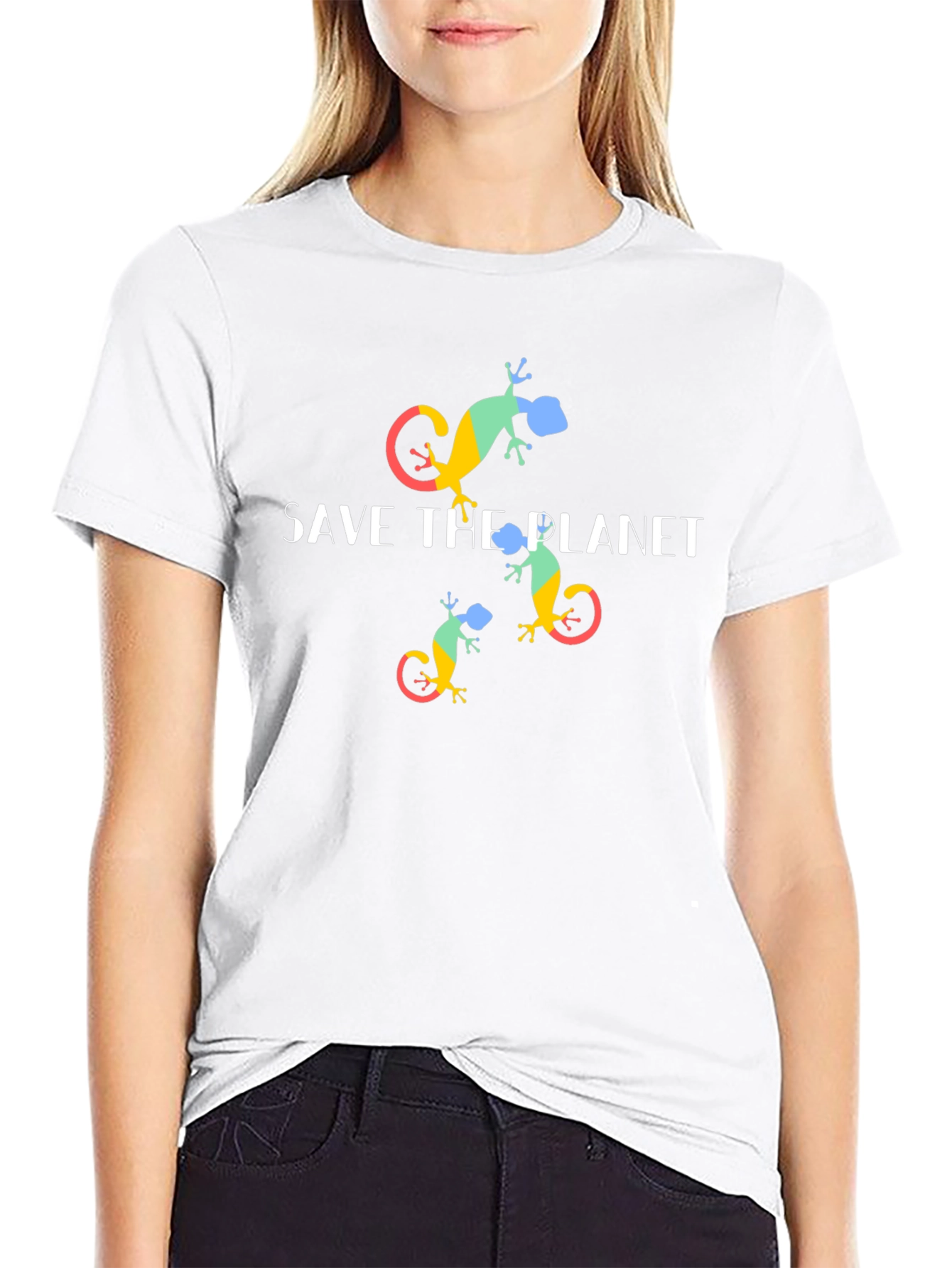 Save the Planet Lizard Graphic Tee
