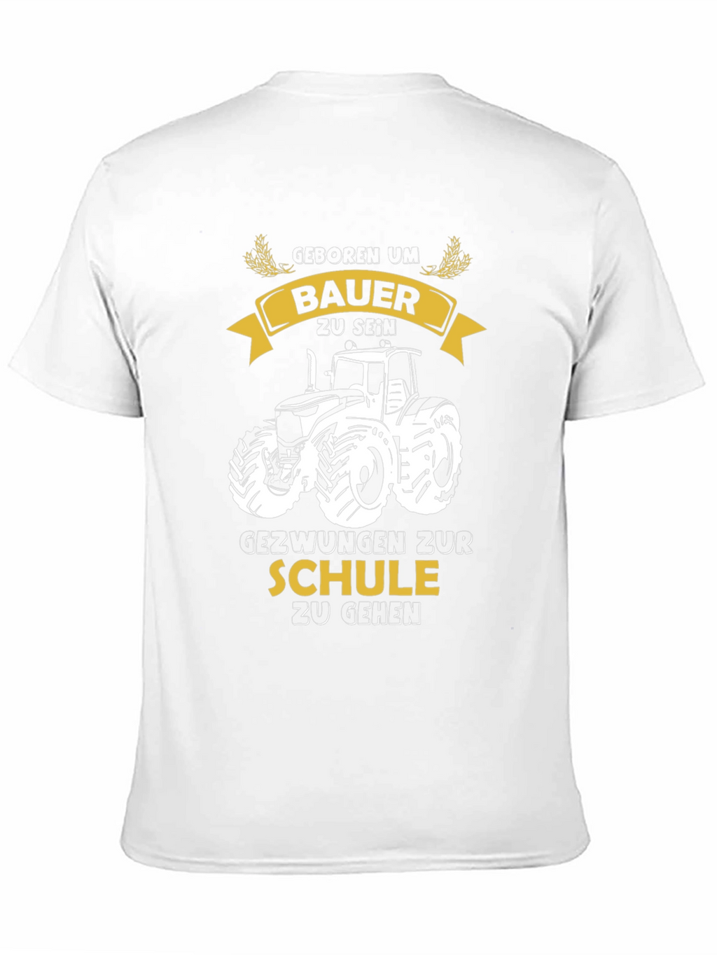 Farmer Born T-Shirt - Tractor Design