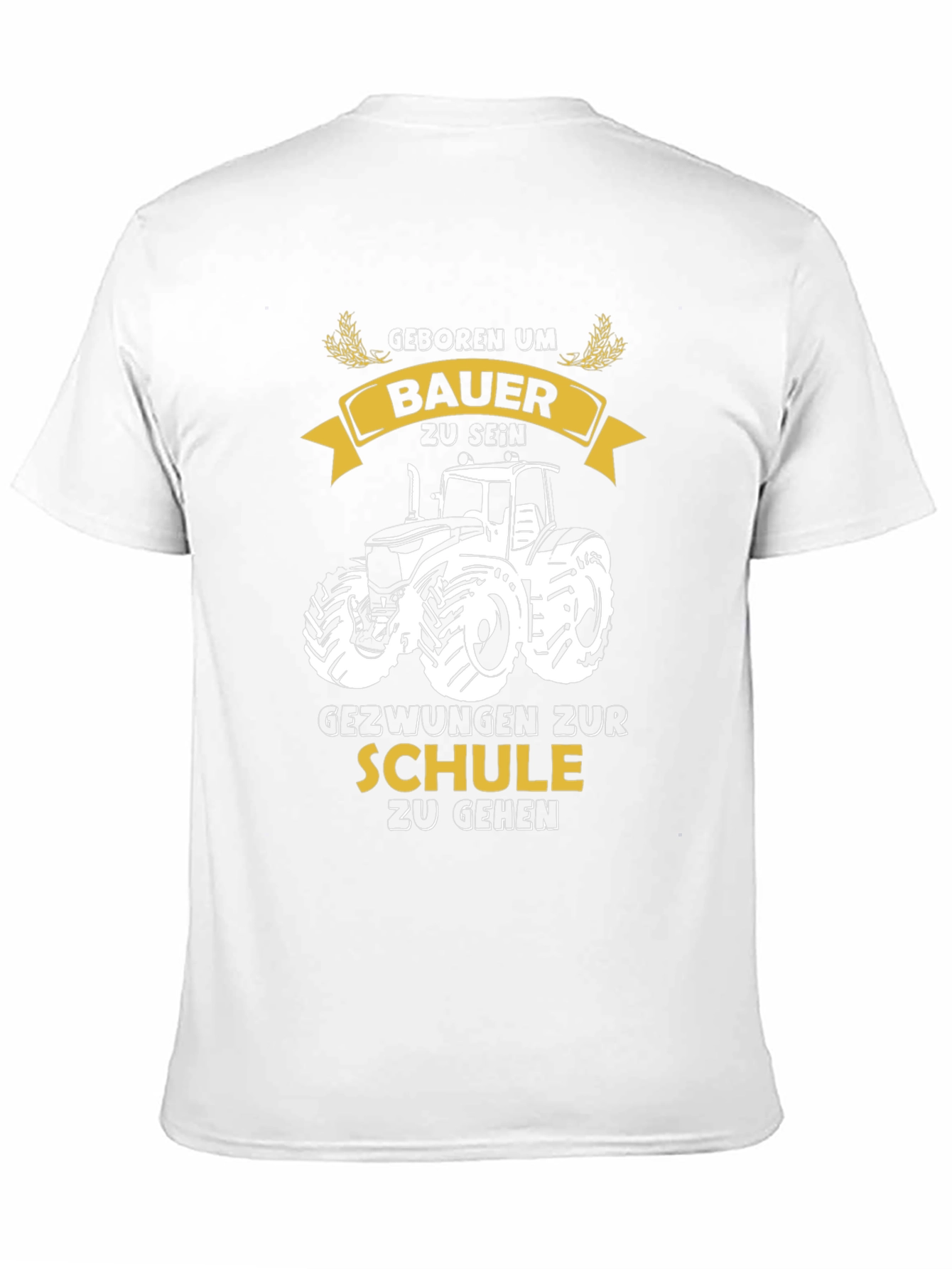 Farmer Born T-Shirt - Tractor Design