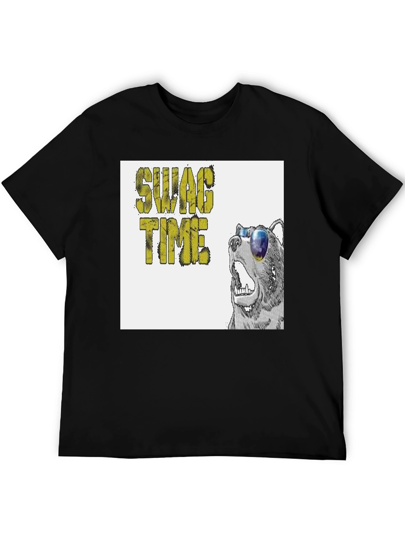 Swag Time Bear T-Shirt - Cool Graphic Tee