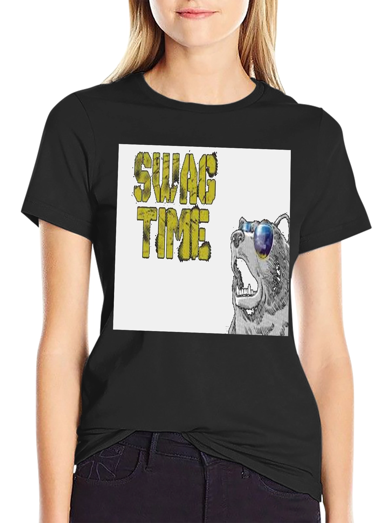 Swag Time Bear T-Shirt - Cool Graphic Tee