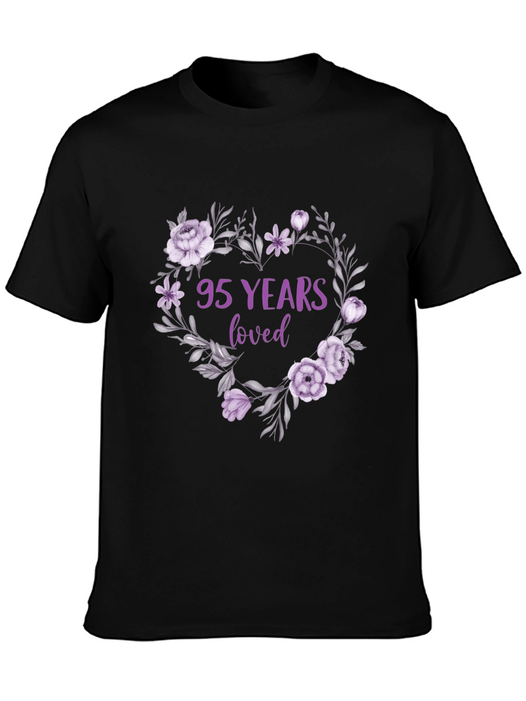 95 Years Loved Floral T-Shirt