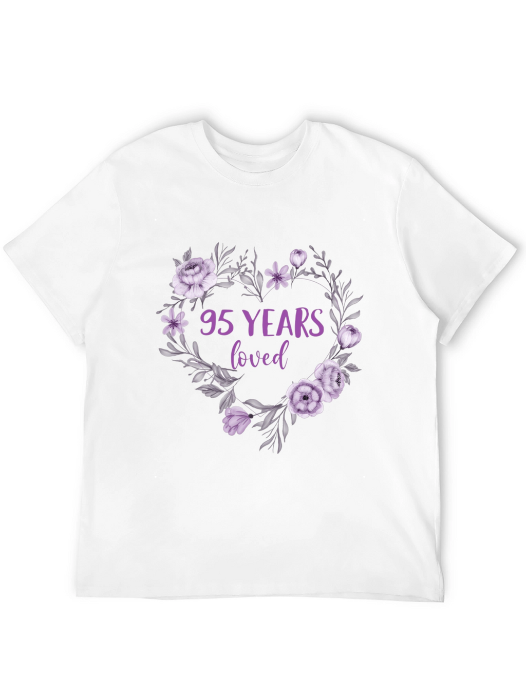 95 Years Loved Floral T-Shirt