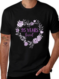 95 Years Loved Floral T-Shirt