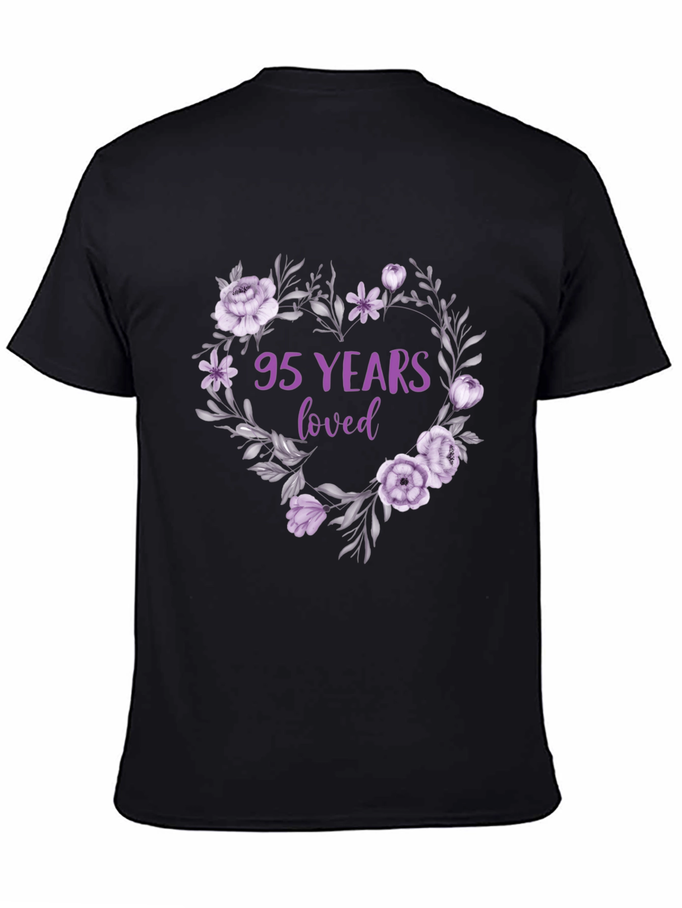 95 Years Loved Floral T-Shirt