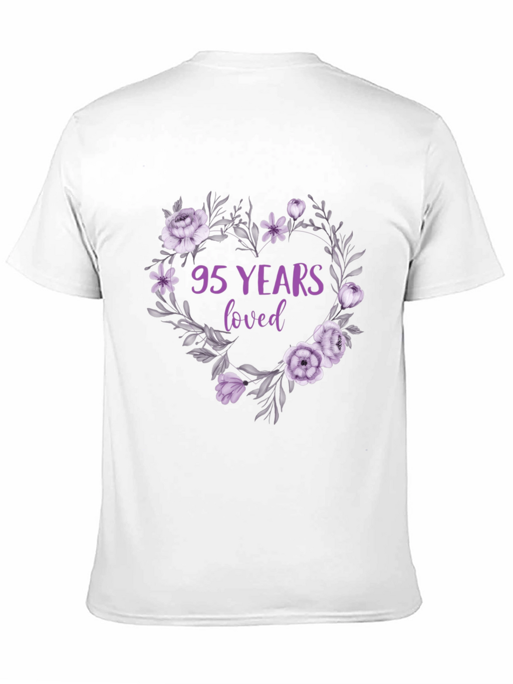 95 Years Loved Floral T-Shirt