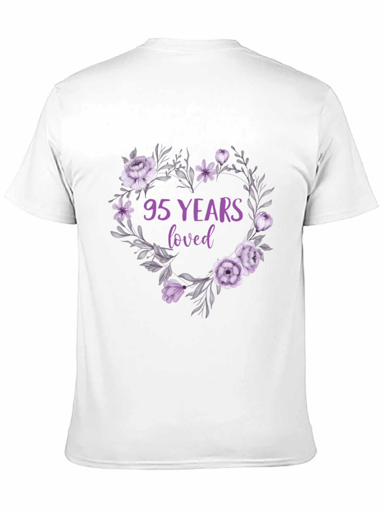 95 Years Loved Floral T-Shirt