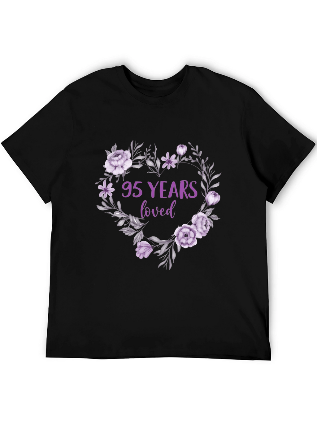 95 Years Loved Floral T-Shirt