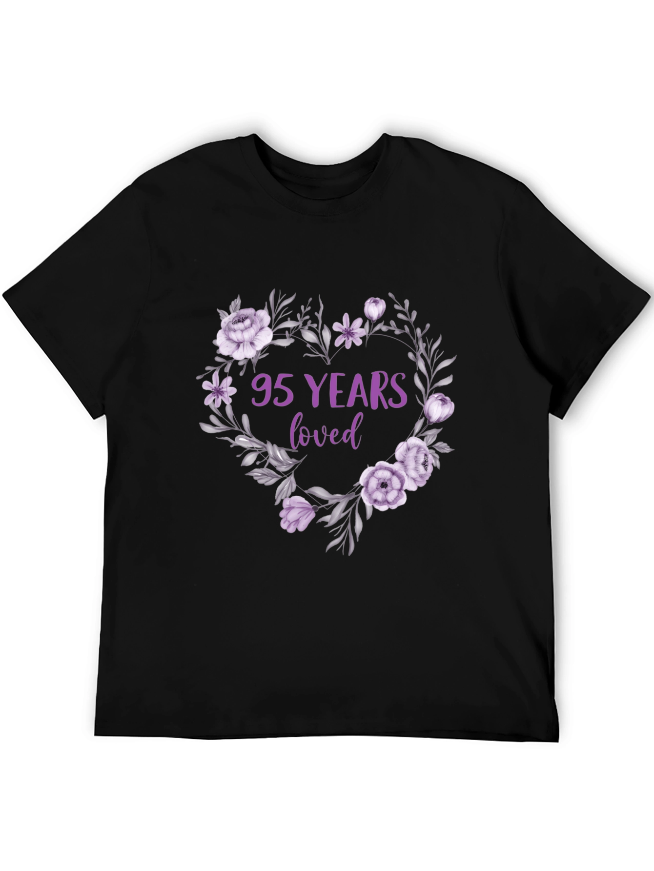 95 Years Loved Floral T-Shirt