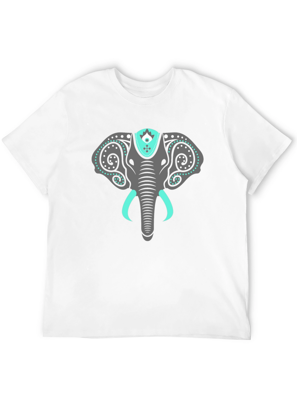 Elephant Graphic Tee - Stylish Mens Black T-Shirt
