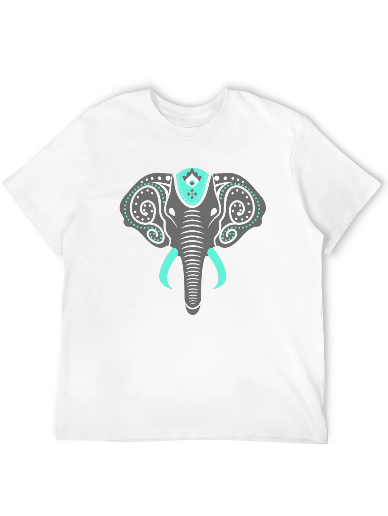 Elephant Graphic Tee - Stylish Mens Black T-Shirt