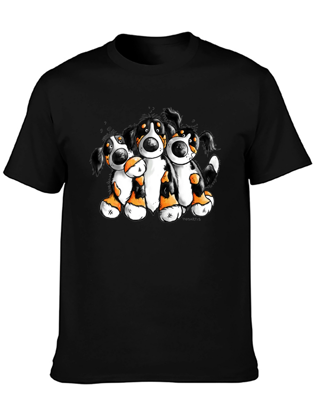 Cartoon Bernese Mountain Dog T-Shirt