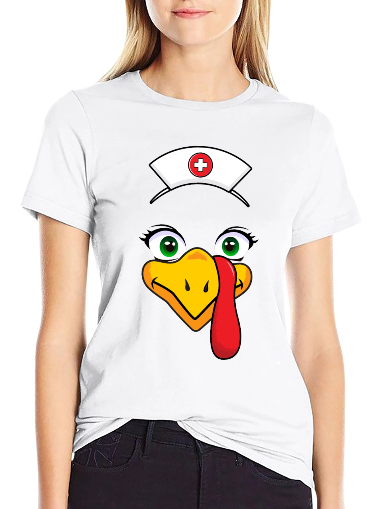 Nurse Turkey Graphic Tee - Thanksgiving Apparel