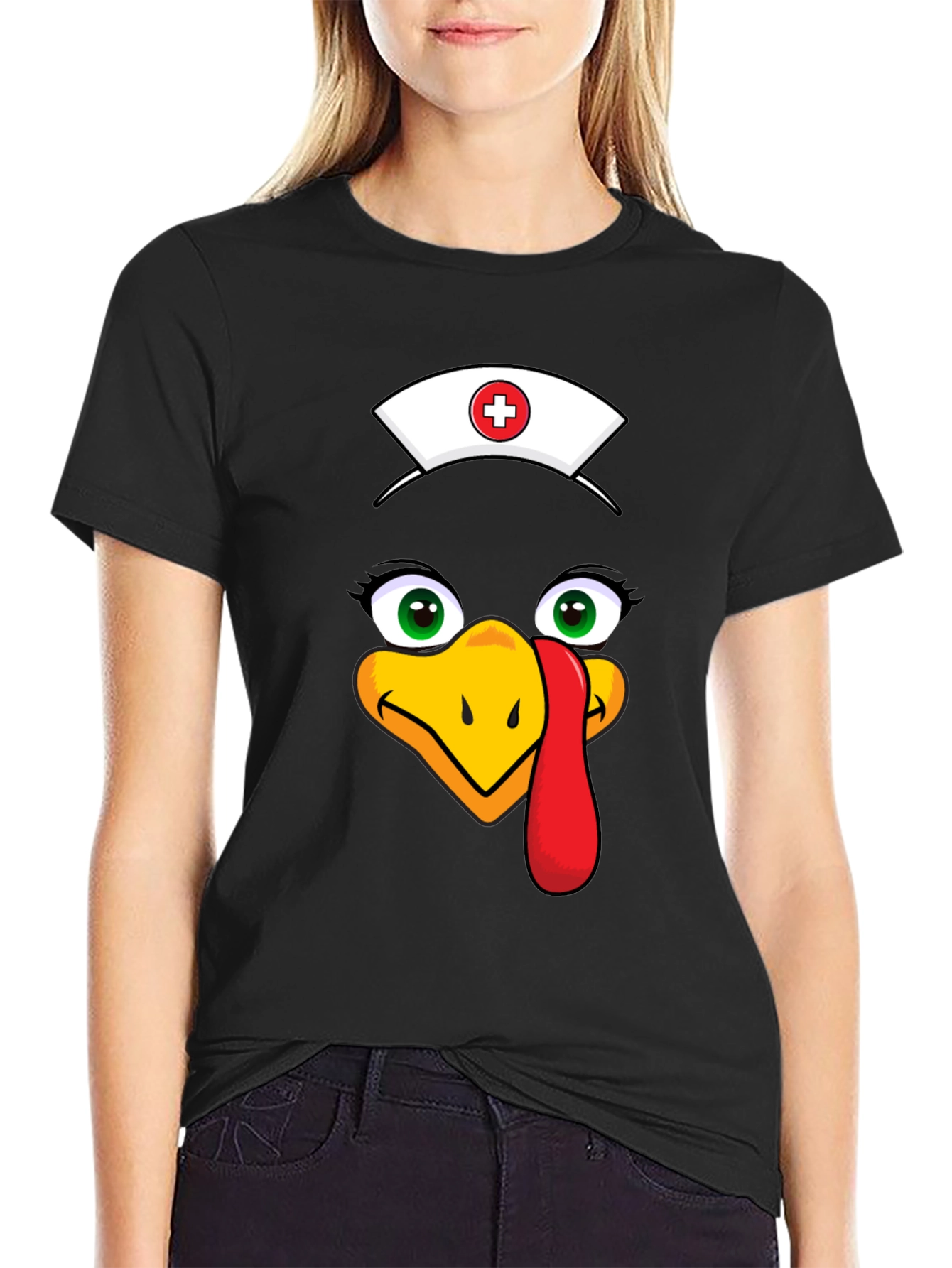 Nurse Turkey Graphic Tee - Thanksgiving Apparel