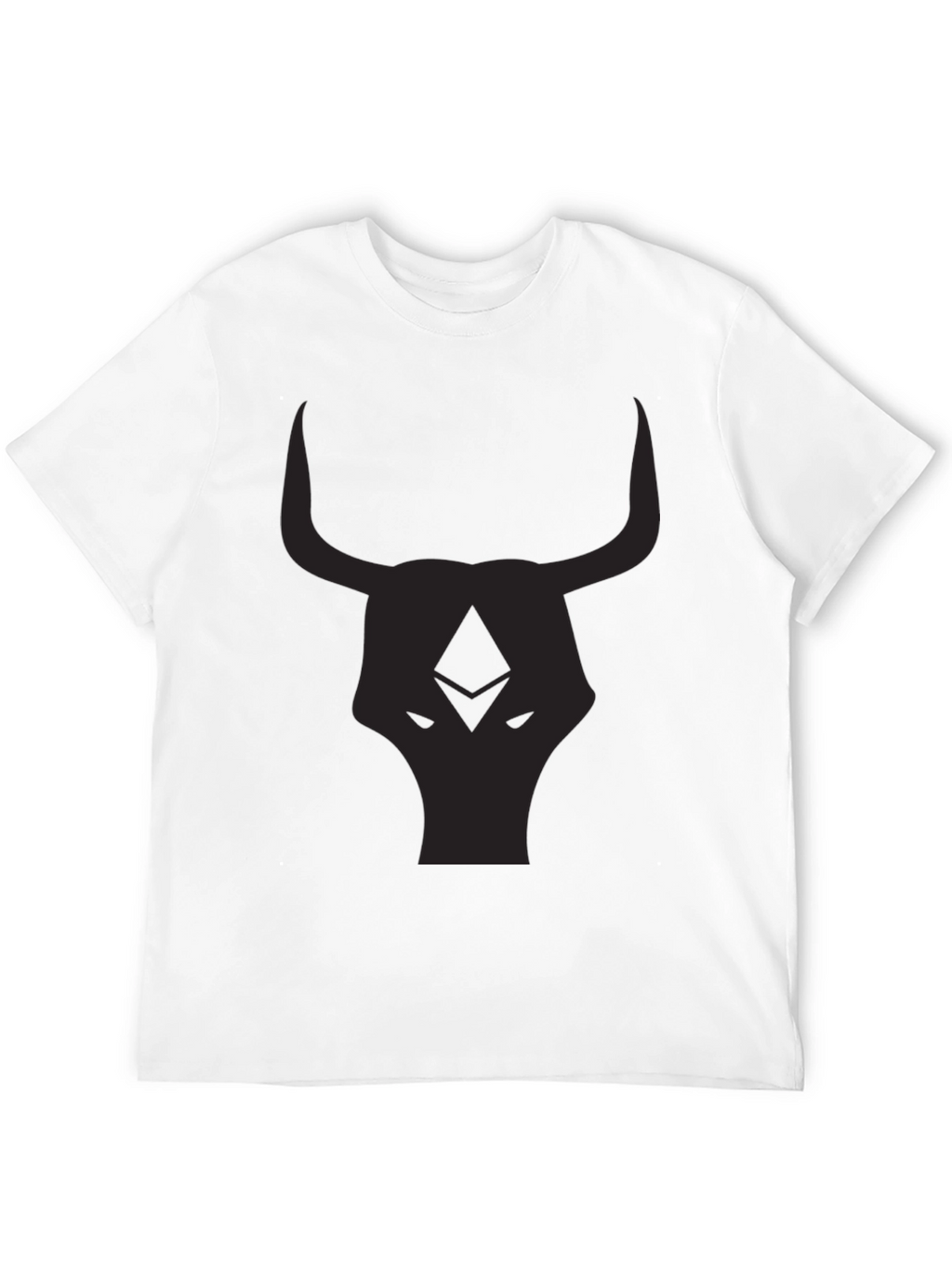 Black Bull Head Graphic T-Shirt