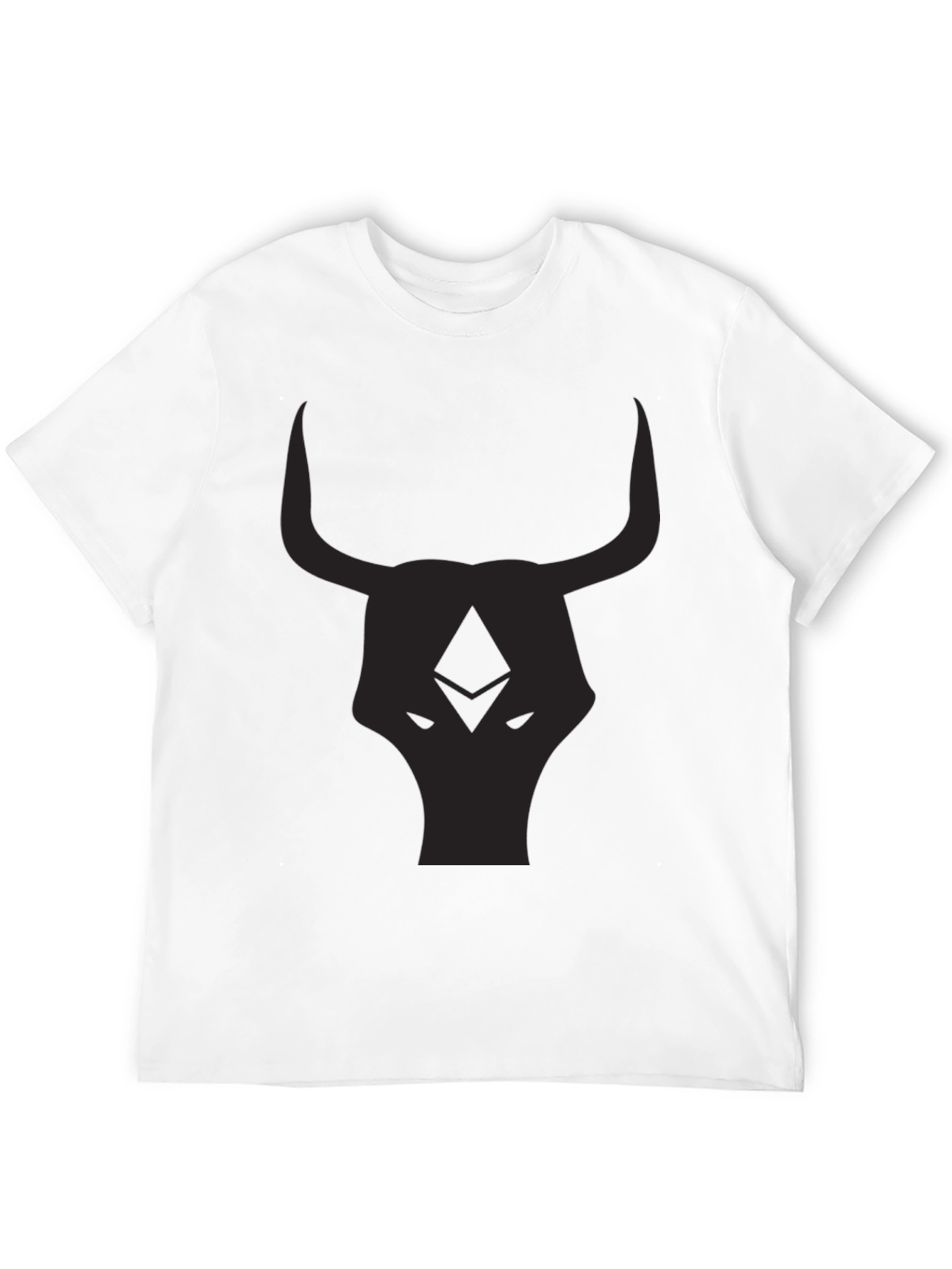 Black Bull Head Graphic T-Shirt
