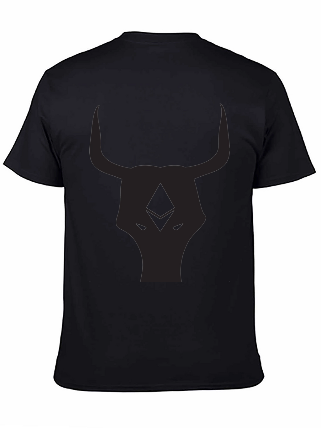 Black Bull Head Graphic T-Shirt