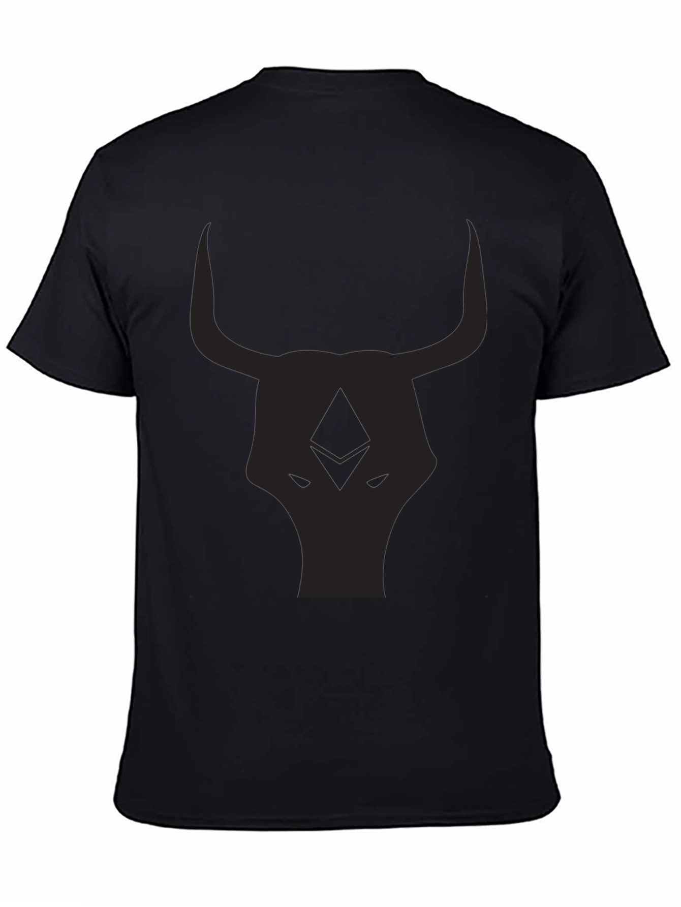 Black Bull Head Graphic T-Shirt