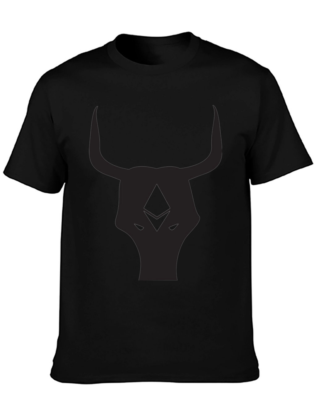 Black Bull Head Graphic T-Shirt
