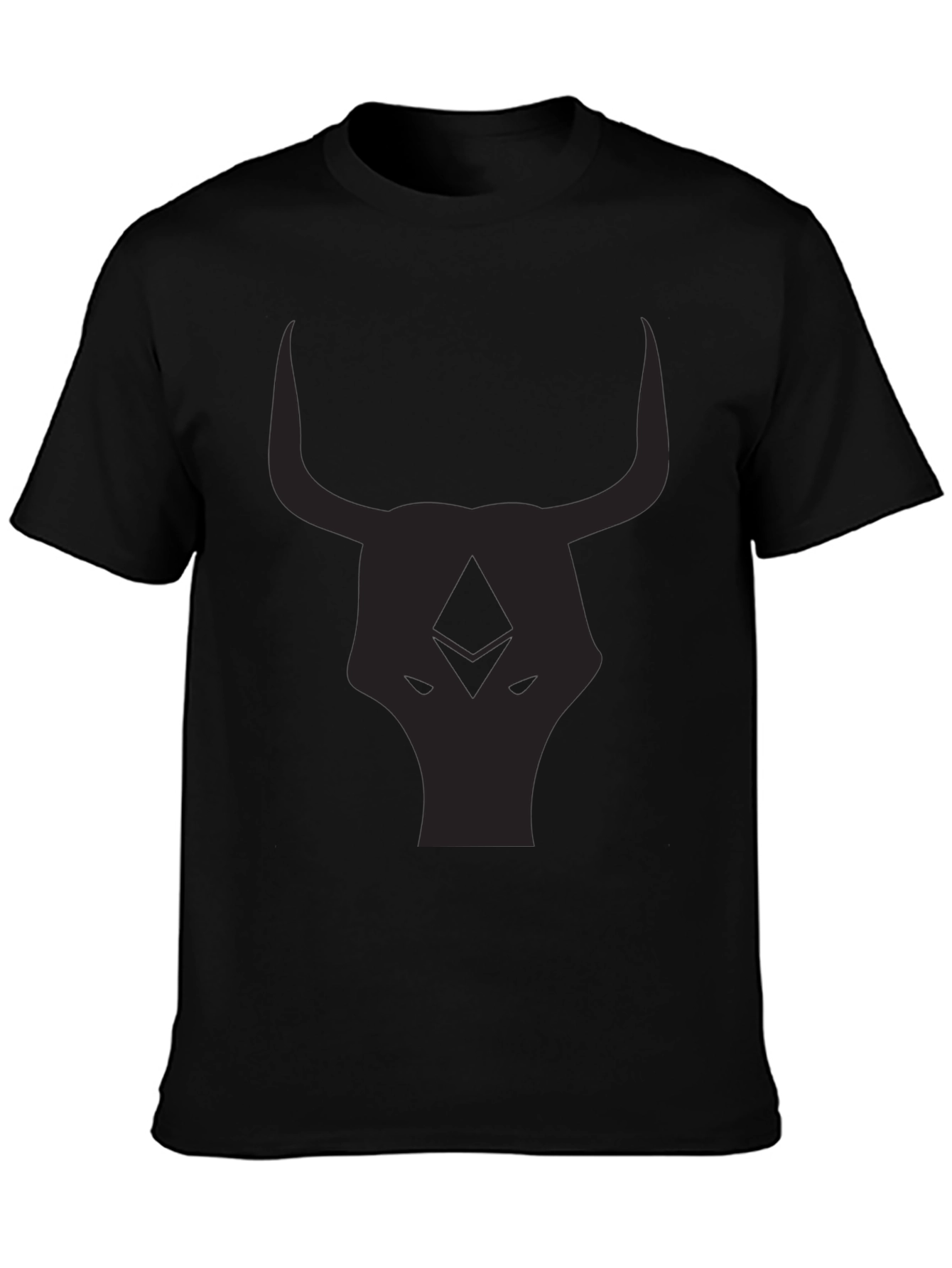 Black Bull Head Graphic T-Shirt