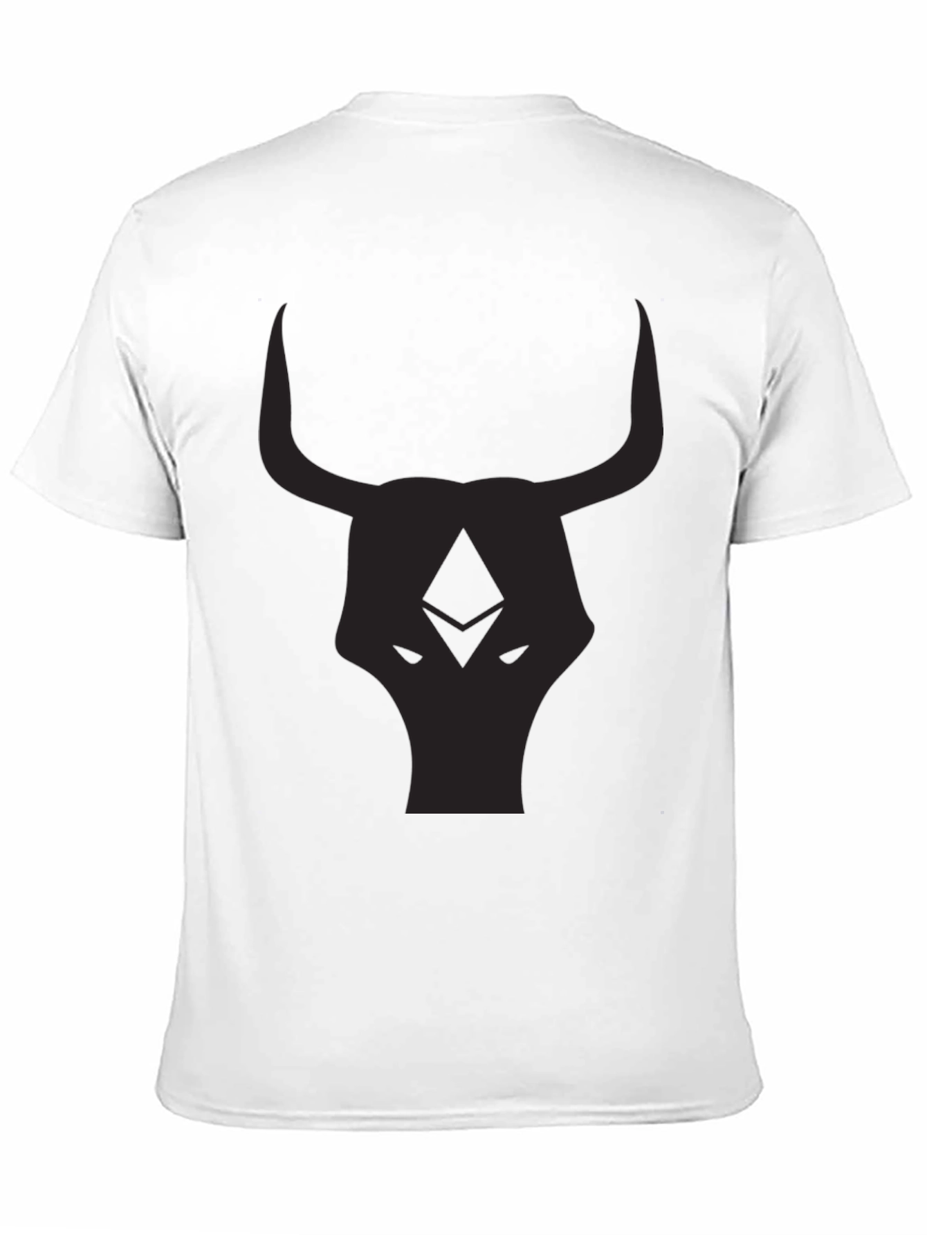 Black Bull Head Graphic T-Shirt