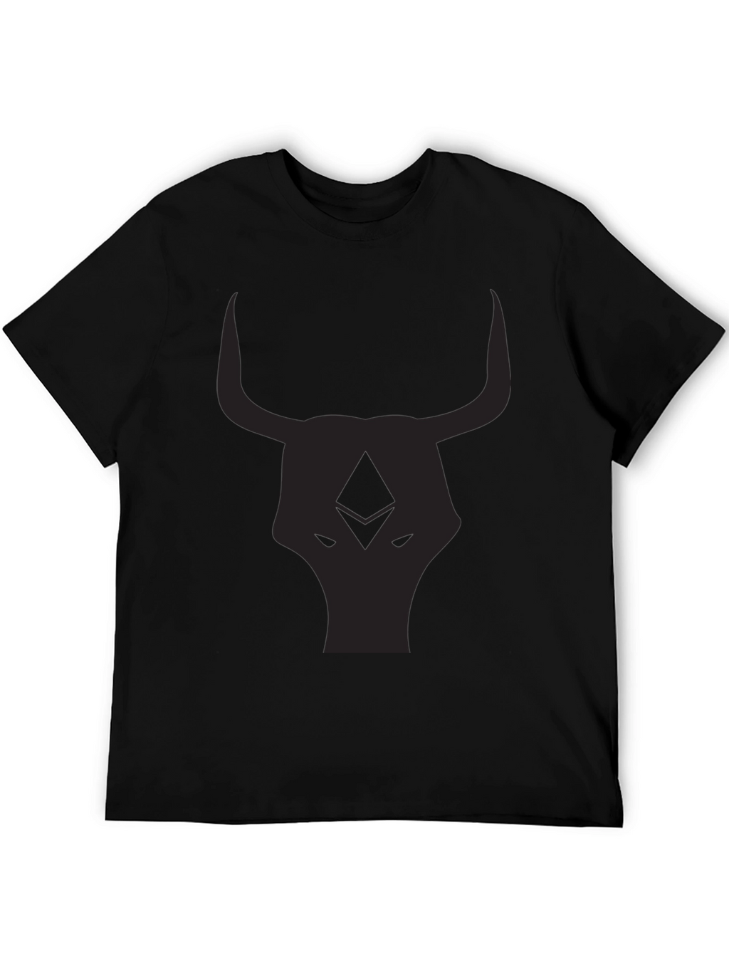 Black Bull Head Graphic T-Shirt