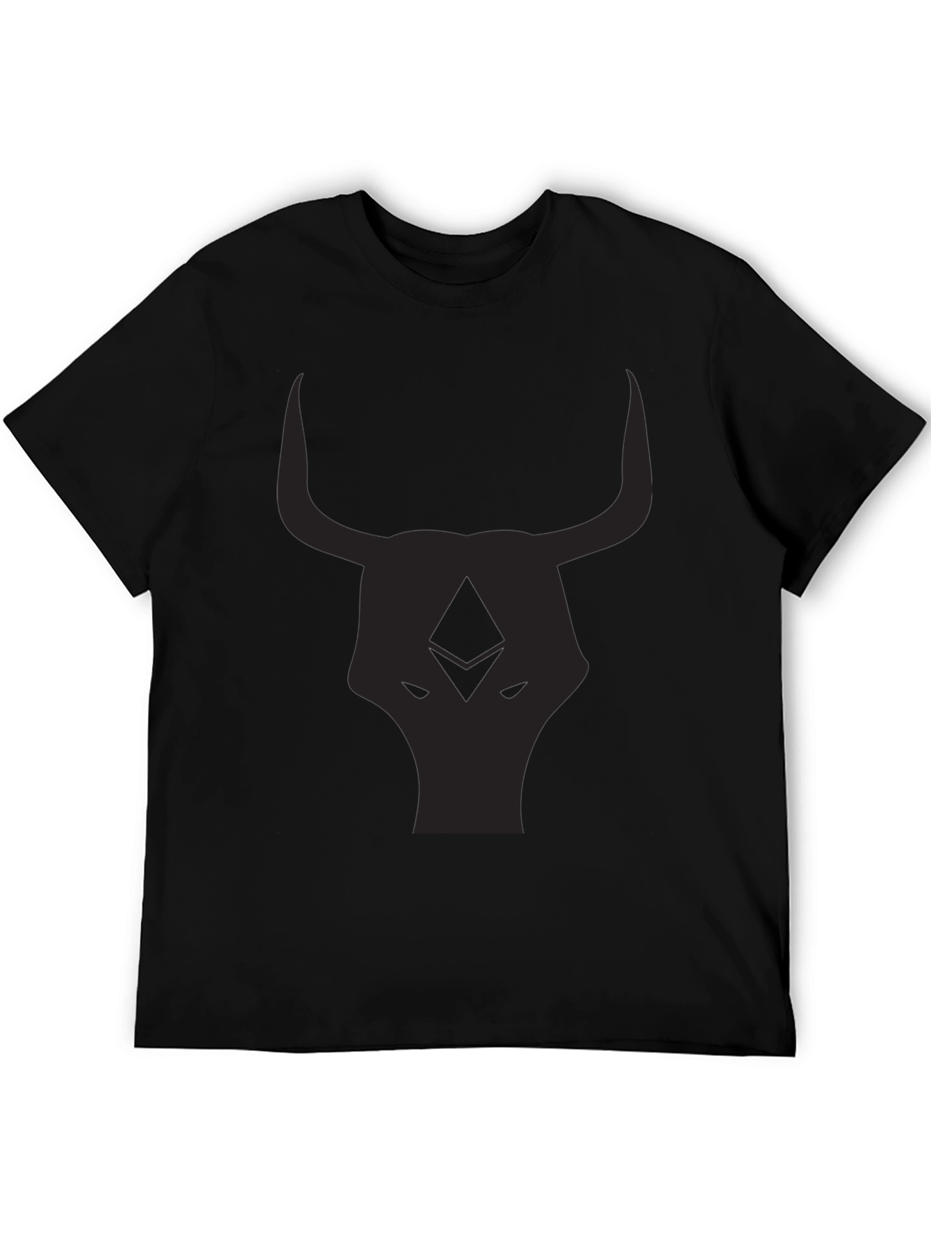 Black Bull Head Graphic T-Shirt