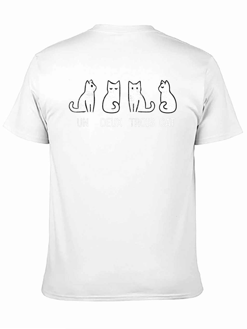 Un Deux Trois Cat T-Shirt - Funny Graphic Tee