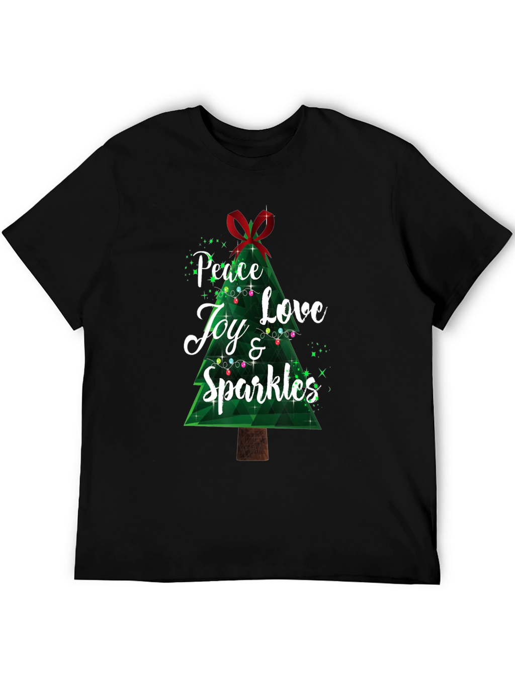 Peace Love Joy & Sparkles Christmas T-Shirt