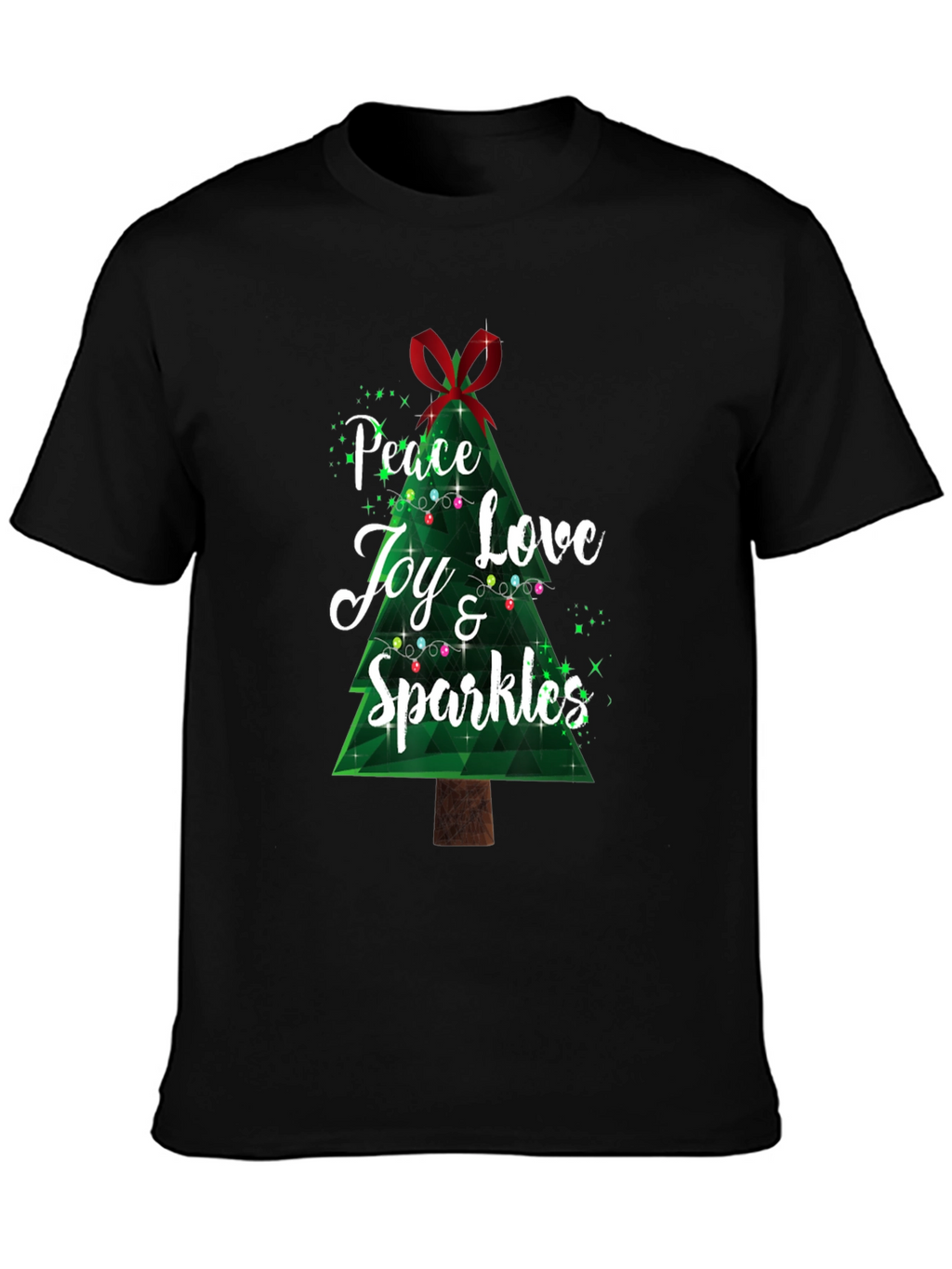 Peace Love Joy & Sparkles Christmas T-Shirt