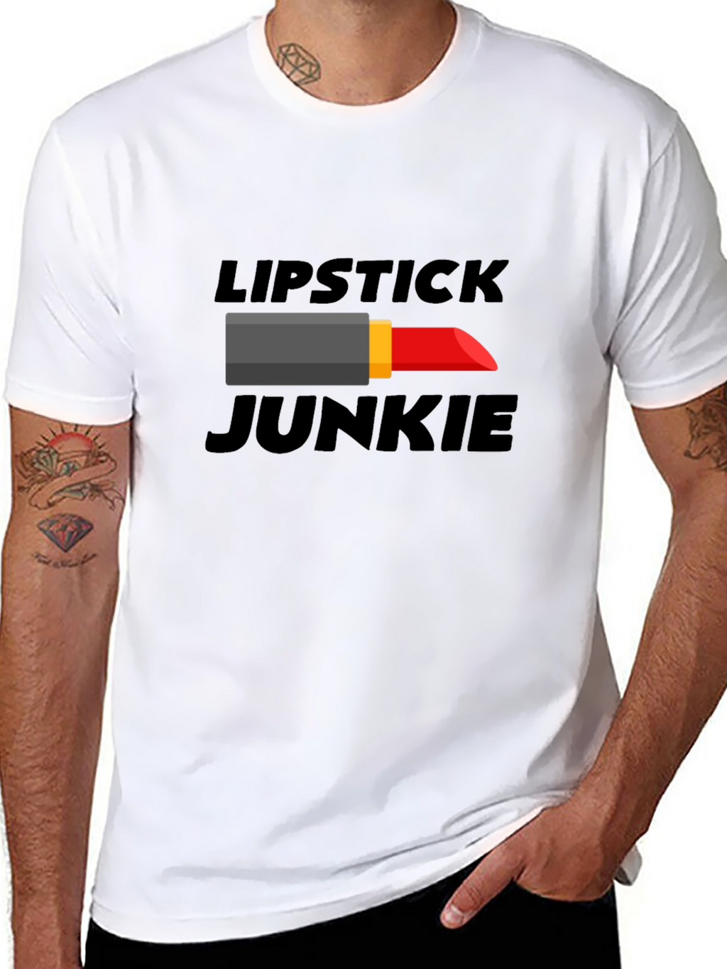 Lipstick Junkie Graphic T-Shirt - Unisex