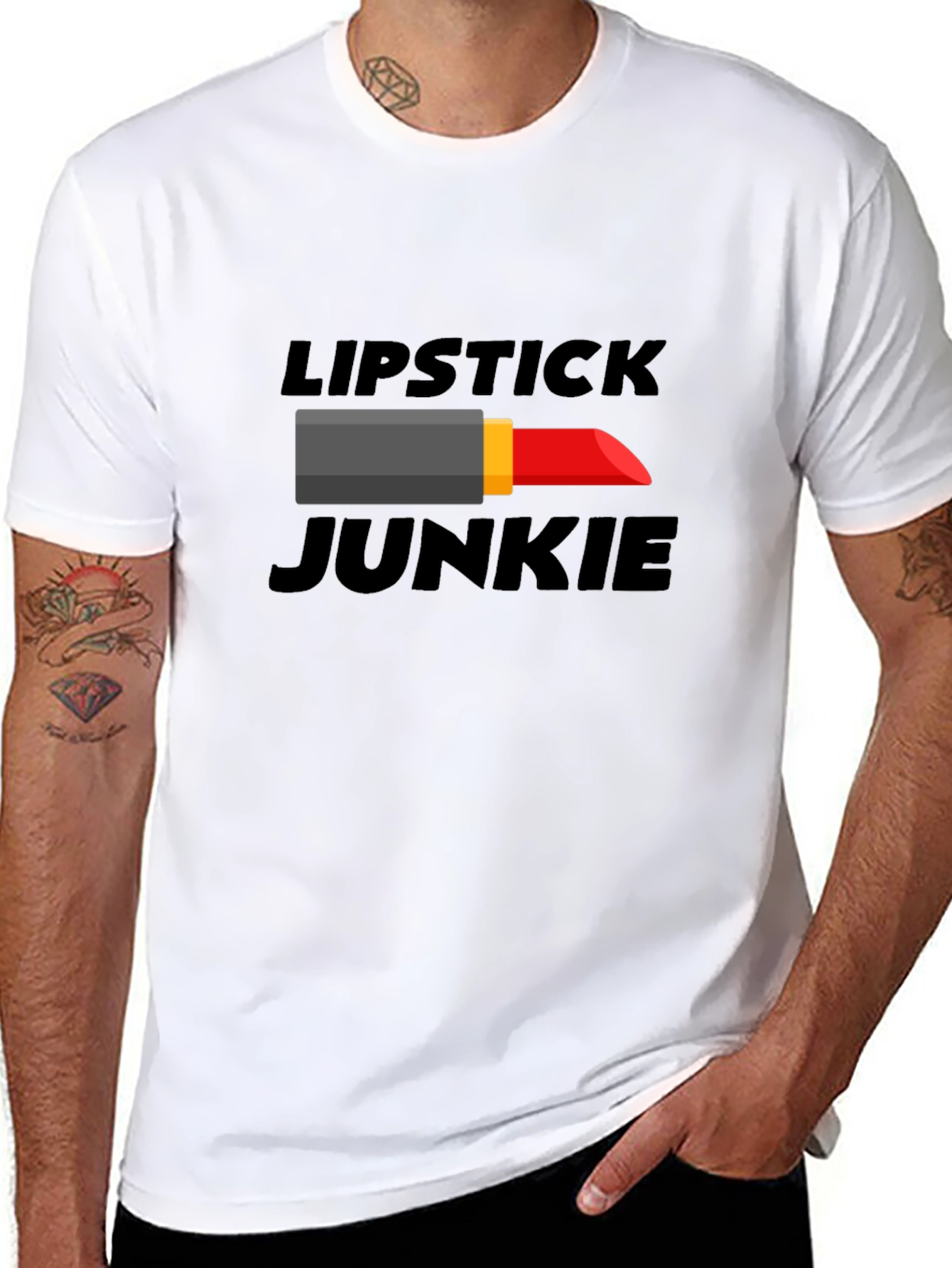 Lipstick Junkie Graphic T-Shirt - Unisex