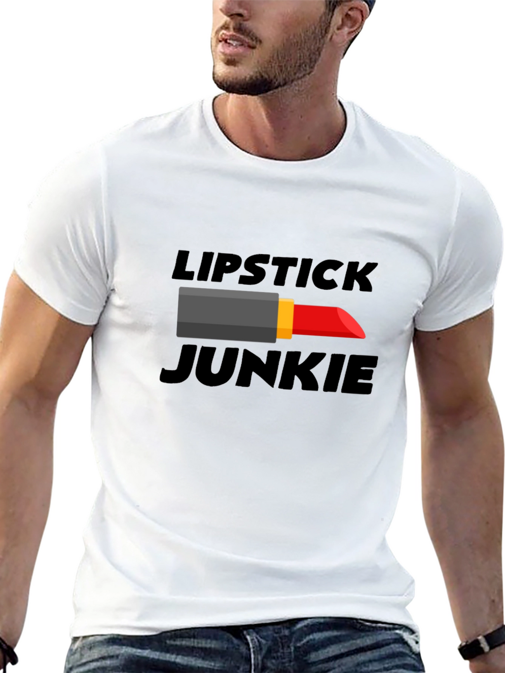 Lipstick Junkie Graphic T-Shirt - Unisex