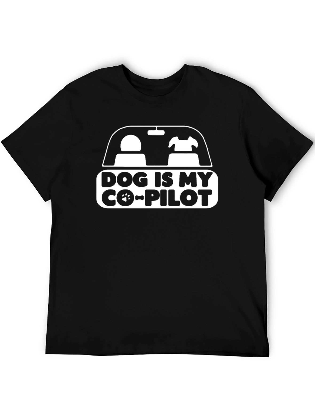 Dog is My Co-Pilot Graphic T-Shirt