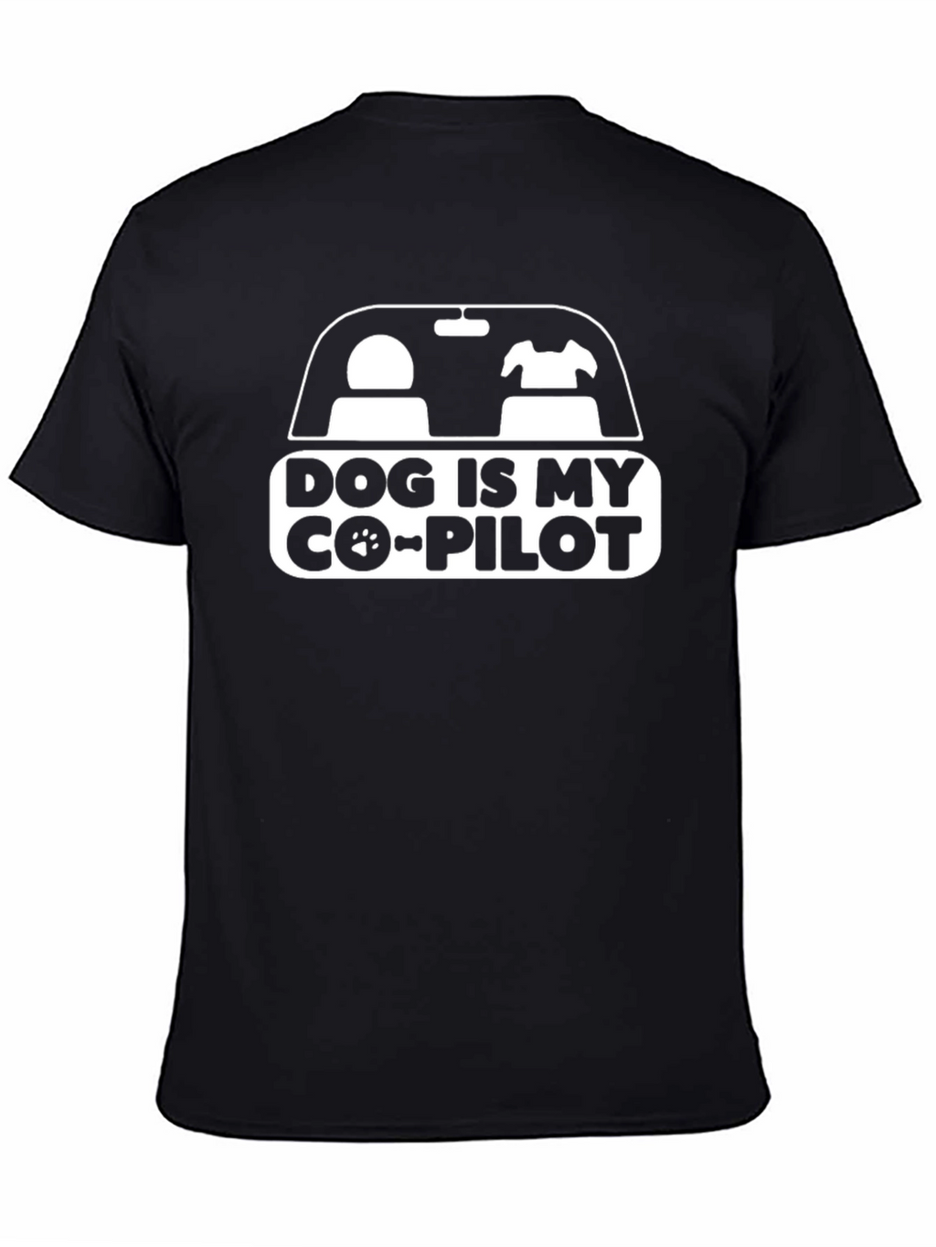 Dog is My Co-Pilot Graphic T-Shirt