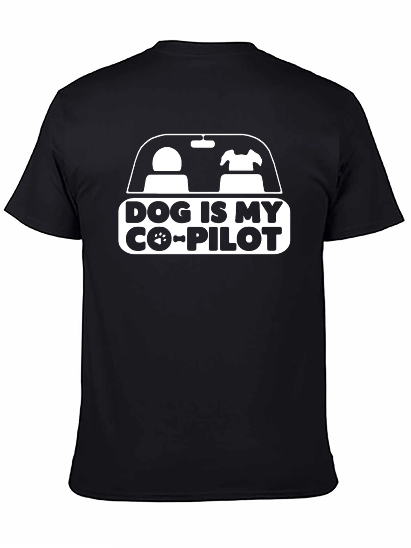 Dog is My Co-Pilot Graphic T-Shirt