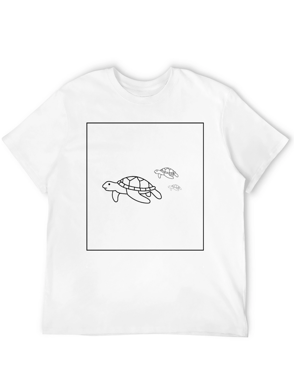 Sea Turtle Graphic Black T-Shirt