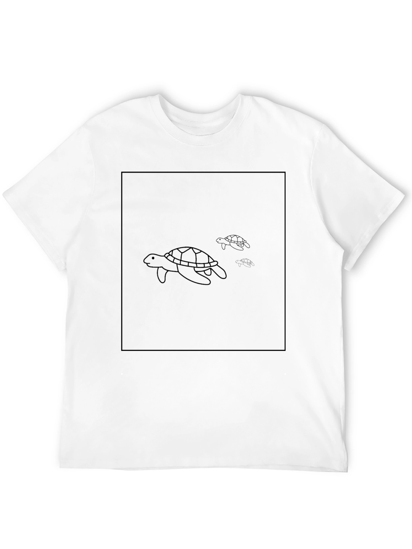Sea Turtle Graphic Black T-Shirt