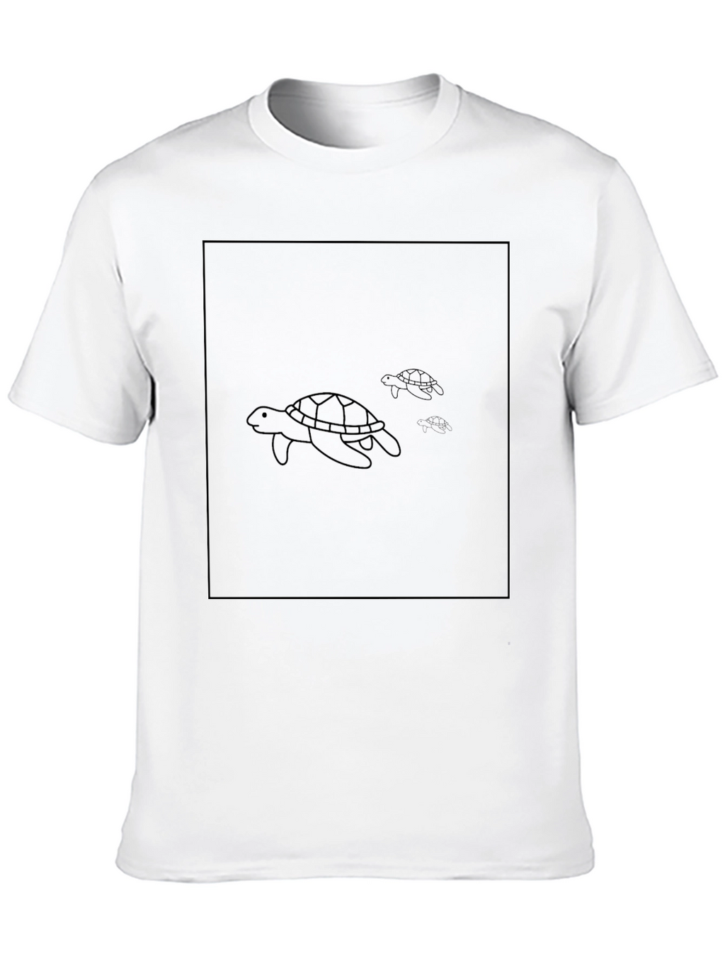 Sea Turtle Graphic Black T-Shirt