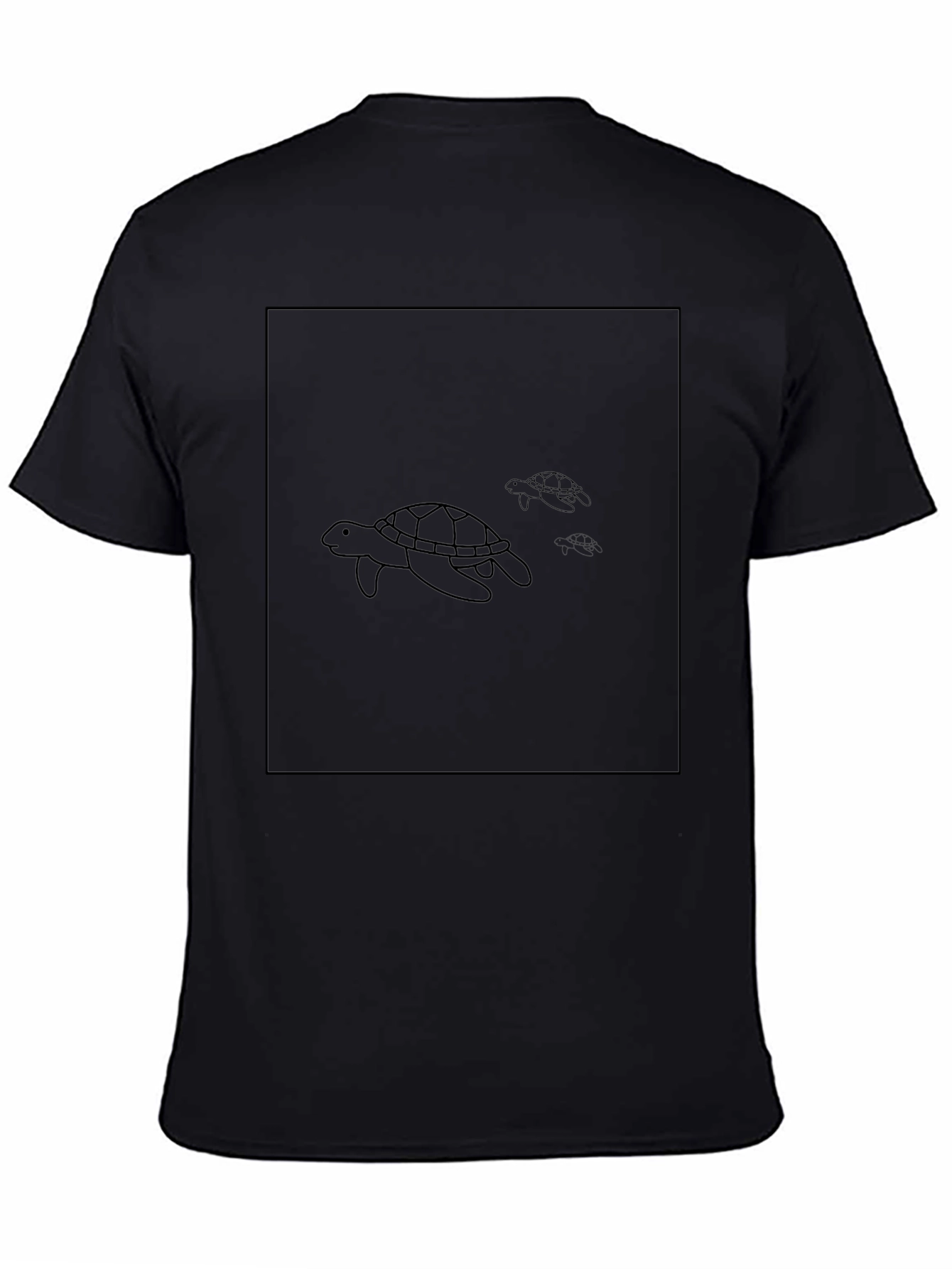 Sea Turtle Graphic Black T-Shirt