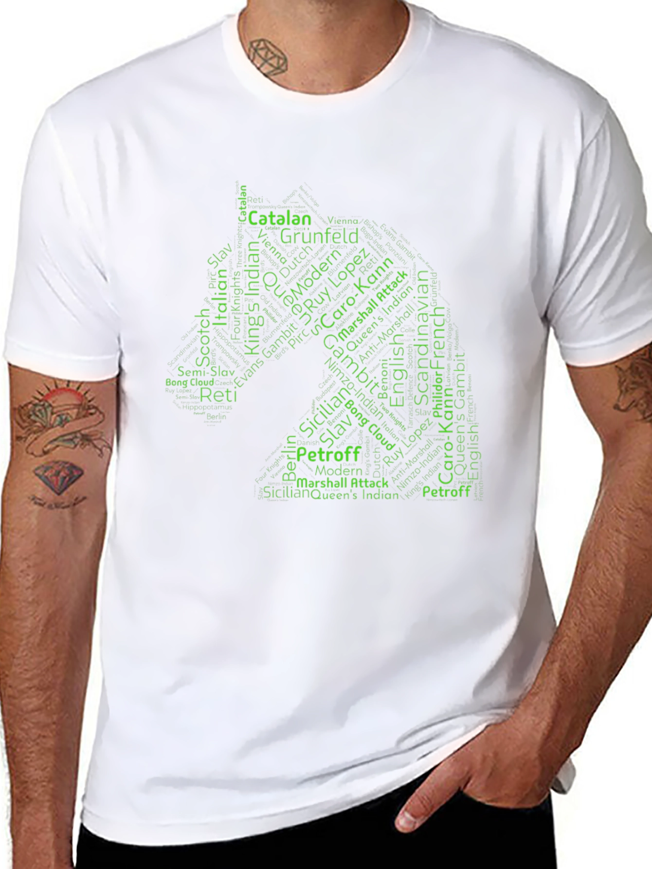 Chess Openings Knight Graphic T-Shirt