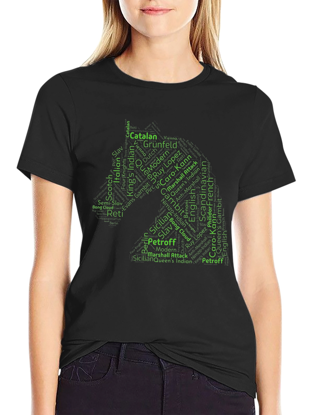 Chess Openings Knight Graphic T-Shirt