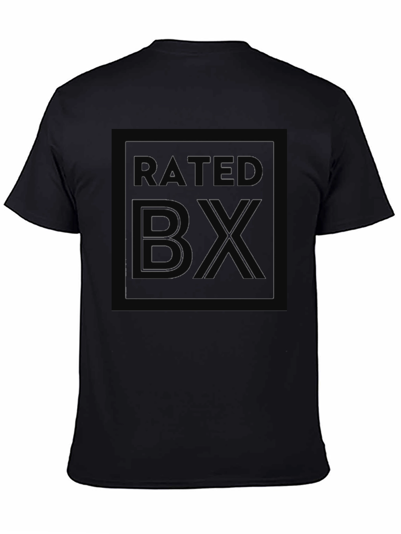Rated BX Graphic Print Black T-Shirt
