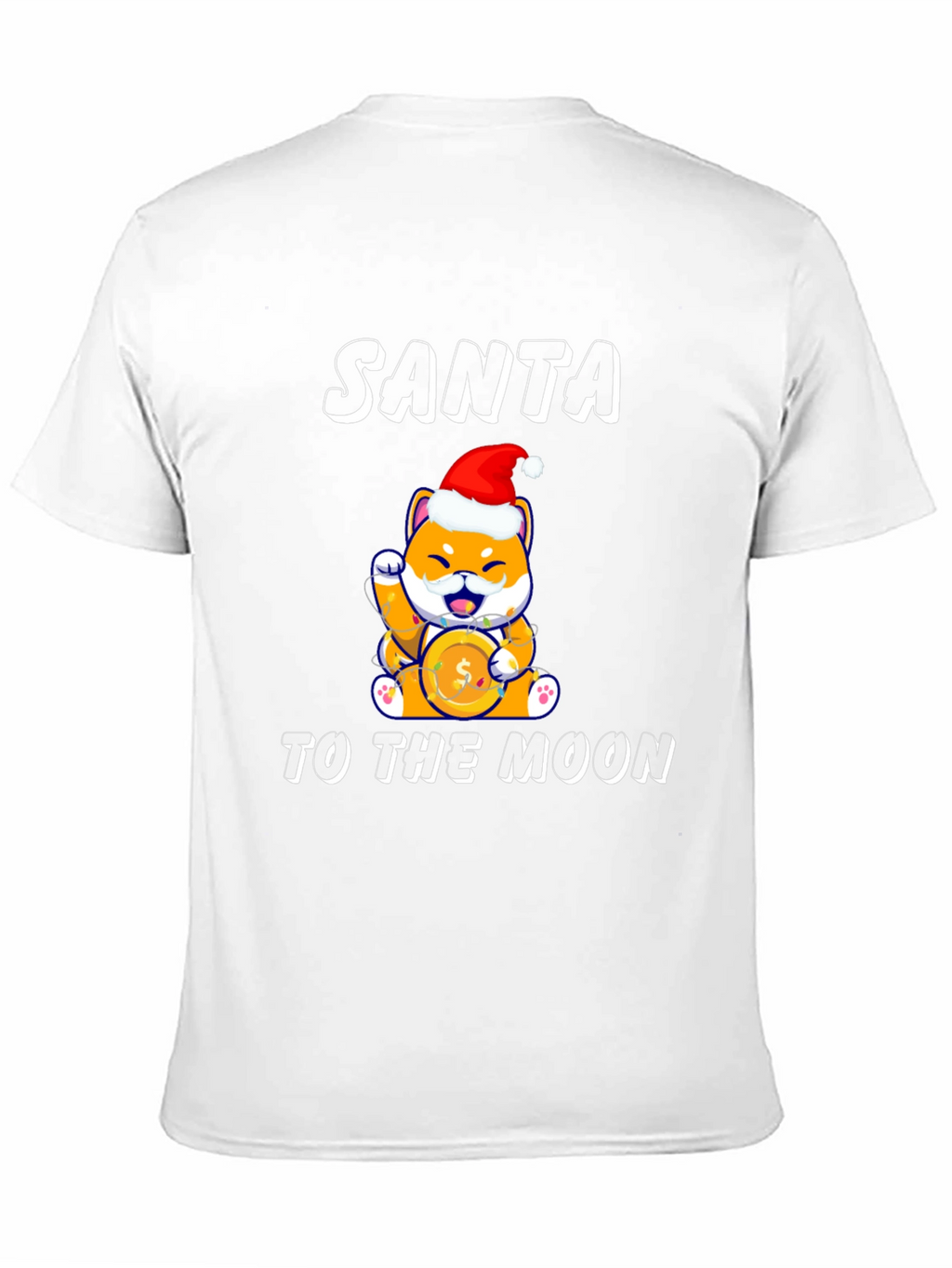 Santa Shiba Inu Doge To The Moon T-Shirt