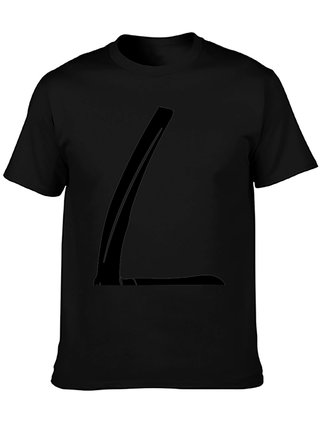 Modern Black T-Shirt with Abstract Design