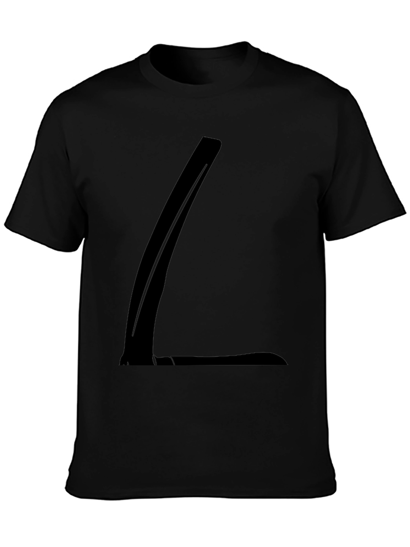 Modern Black T-Shirt with Abstract Design