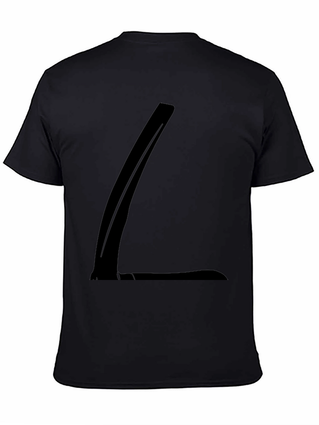 Modern Black T-Shirt with Abstract Design